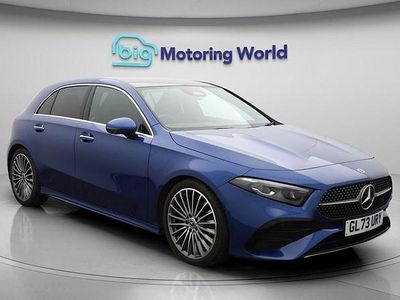Used Mercedes A200 AMG line 177 HP (130 kW) 2024 Blue Hatchback