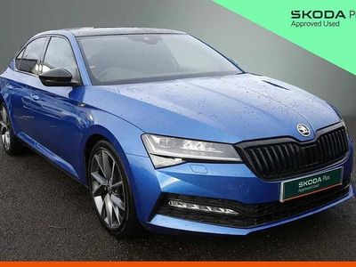 Race blue metallic Used 2020 Skoda Superb SportlinePlus Hatchback | £16,995 (Good price)