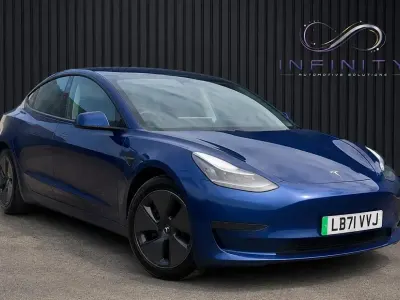 Used Tesla Model 3 Standard Range 366 kW (498 HP) 2021 Blue Sedan
