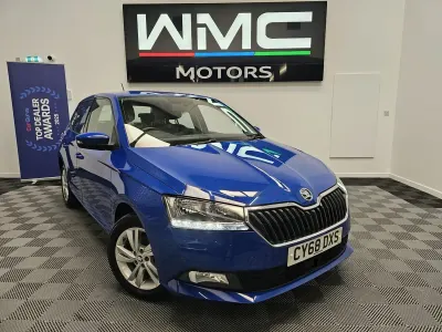 Used Skoda Fabia SE 75 HP (55 kW) 2018 Blue Hatchback