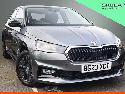 Used Skoda Fabia Colour Edition 70 HP (51 kW) 2023 Graphite grey metallic body / black magic pearl effect roof Hatchback