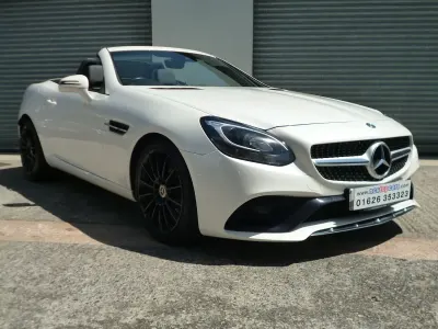 Used Mercedes SLC180 AMG line 2017 White Cabriolet