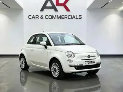 Used Fiat 500 Lounge 100 HP (73 kW) 2008 White Hatchback