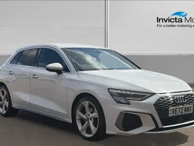 Used Audi A3 S-Line 110 HP (80 kW) 2023 White Sedan