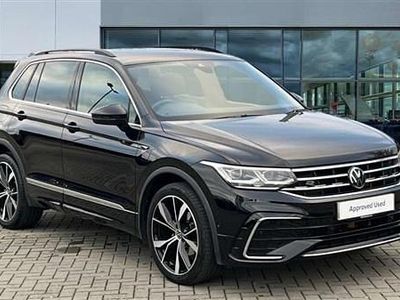 Deep black pearl Used 2022 VW Tiguan R-line SUV | £26,518 (Fair price)