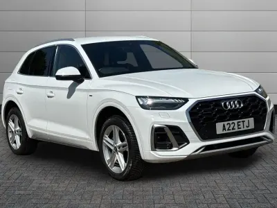 Used Audi Q5 S-Line 204 HP (150 kW) 2021 Ibis white SUV