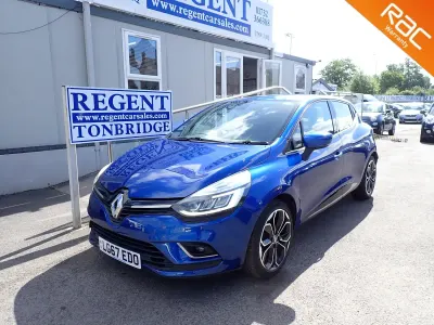 Used Renault Clio Dynamique 90 HP (66 kW) 2017 Blue Hatchback