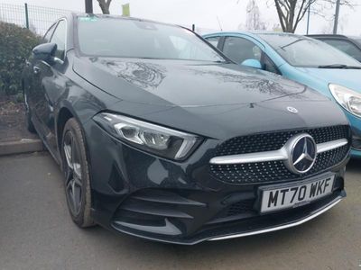 Used Mercedes A250 AMG line 218 HP (160 kW) 2020 Black Hatchback