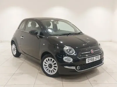 Used Fiat 500 Lounge 69 HP (50 kW) 2016 Black Hatchback
