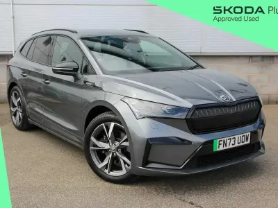 Used Skoda Enyaq iV SportlinePlus 150 kW (204 HP) 2023 Graphite grey metallic SUV