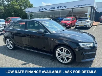 Used Audi A3 Sportback S-Line 115 HP (84 kW) 2019 Black Hatchback