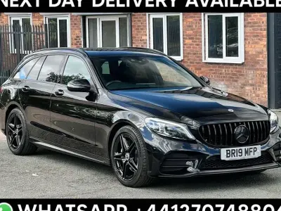 Used Mercedes C200 AMG line 2019 Black Estate