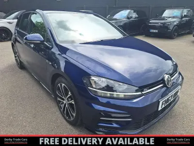 Used VW Golf VII R-line 150 HP (110 kW) 2018 Blue Hatchback