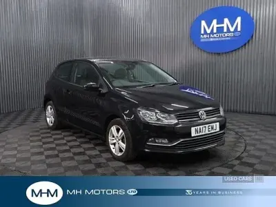 Käytetty VW Polo Edition 60 HP (44 kW) 2017 Musta Viistoperä