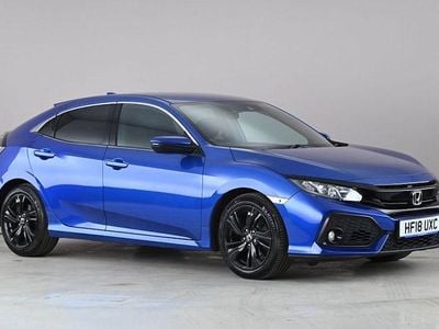 Begagnad Honda Civic SR 129 HK (94 kW) 2018 Blå Halvkombi