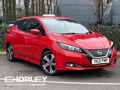 Used Nissan Leaf N-Connecta 110 kW (150 HP) 2021 Red Hatchback
