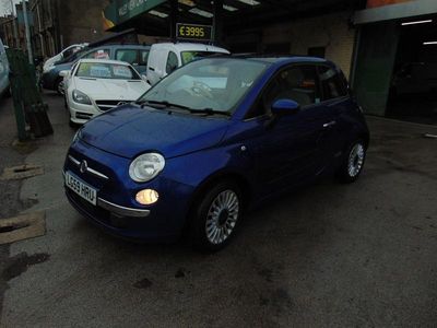 Used Fiat 500 Lounge 69 HP (50 kW) 2009 Blue Hatchback