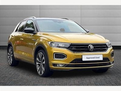 Turmeric yellow Used 2021 VW T-Roc R-line SUV | £20,495 (Fair price)