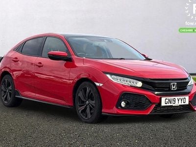Red Used 2019 Honda Civic Sport Plus Hatchback | £15,899 (Fair price)