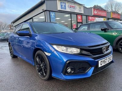 Blue Used 2017 Honda Civic EX Hatchback | £12,990 (A bit pricey)