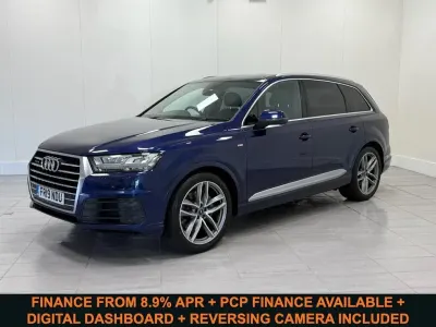 Used Audi Q7 S-Line 286 HP (210 kW) 2019 Blue SUV