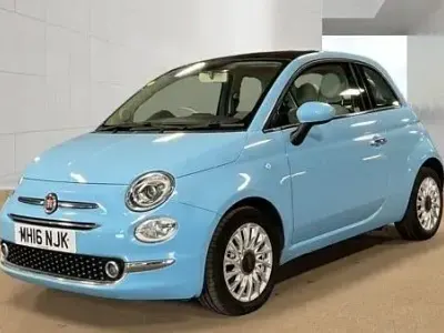 Used Fiat 500 Lounge 69 HP (50 kW) 2016 Blue Hatchback
