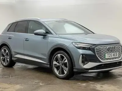 Used Audi Q4 e-tron S-Line 150 kW (204 HP) 2021 Blue SUV