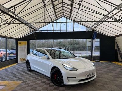 Used Tesla Model 3 Performance 461 kW (627 HP) 2020 White Sedan