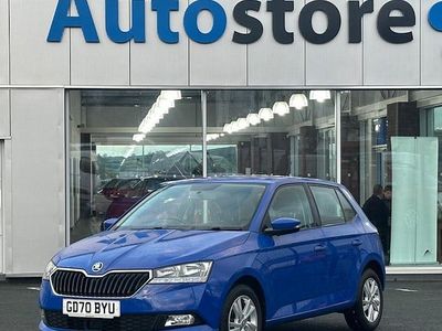 Blue Used 2021 Skoda Fabia SE Hatchback | £8,450 (Fair price)