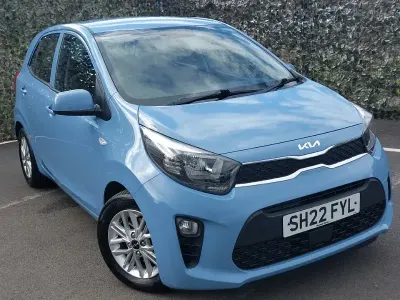Used Kia Picanto 2022 Blue Hatchback