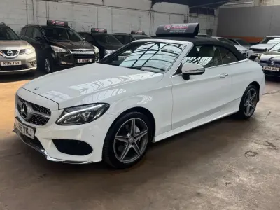 Used Mercedes C220 AMG Line Premium Plus 2016 White Cabriolet