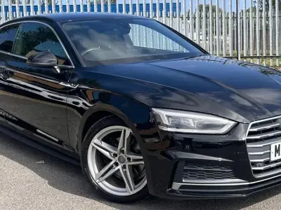 Used Audi A5 S-Line 150 HP (110 kW) 2018 Black Coupe