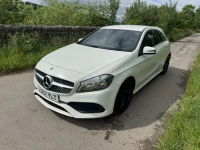 Used Mercedes A180 AMG line 2017 White Hatchback