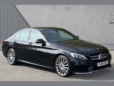 Used Mercedes C220 AMG Line Premium 168 HP (123 kW) 2018 Black Sedan