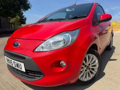 Used Ford Ka Zetec 69 HP (50 kW) 2015 Red Hatchback