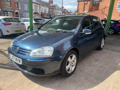 Used VW Golf V Match 105 HP (77 kW) 2007 Blue Hatchback