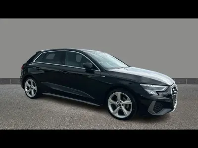 Used Audi A3 S-Line 150 HP (110 kW) 2023 Black Sedan