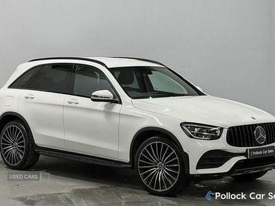 White Used 2021 Mercedes GLC220 AMG line Estate | £30,995 (Expensive)