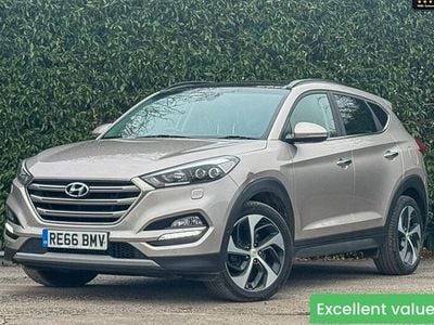 Beige Used 2016 Hyundai Tucson Premium SE SUV | £13,490 (Fair price)