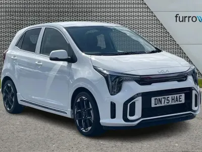 New Kia Picanto GT-Line 68 HP (50 kW) 2025 White Hatchback