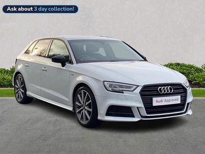 Used Audi A3 Black Edition 147 HP (108 kW) 2018 White Sedan