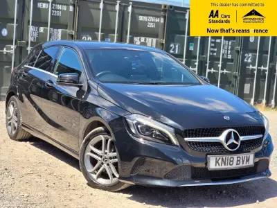 Used Mercedes A180 Sport Edition 122 HP (89 kW) 2018 Black Hatchback