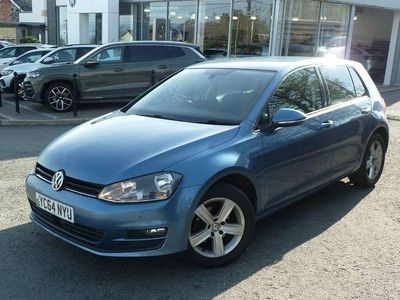 Used VW Golf VII Match 105 HP (77 kW) 2014 Blue Hatchback