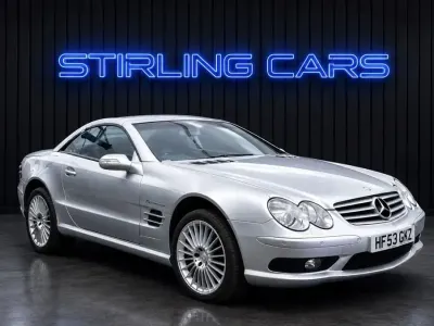 Used Mercedes SL55 AMG AMG 476 HP (350 kW) 2003 Silver Cabriolet
