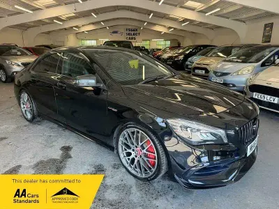 Used Mercedes CLA45 AMG AMG 381 HP (280 kW) 2016 Black Coupe