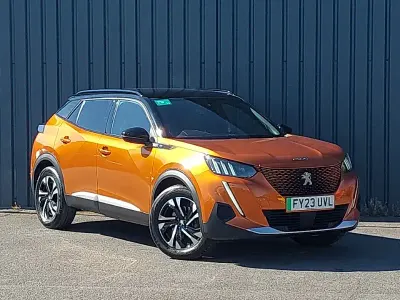 Used Peugeot e-2008 GTi 100 kW (136 HP) 2023 Orange SUV
