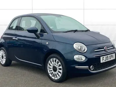Used Fiat 500 Lounge 69 HP (50 kW) 2019 Blue Hatchback
