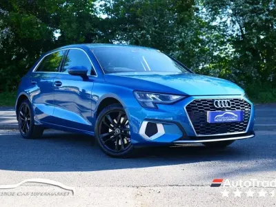 Begagnad Audi A3 Sportback e-tron Sport 204 HK (150 kW) 2022 Blå Halvkombi