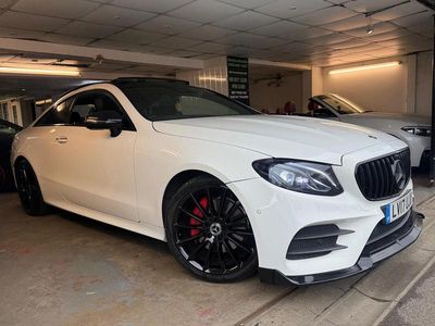 Used Mercedes E220 AMG Line Premium 194 HP (142 kW) 2017 White Coupe