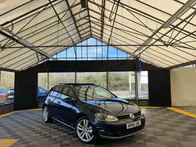Begagnad VW Golf VII GT 2016 Blå Halvkombi